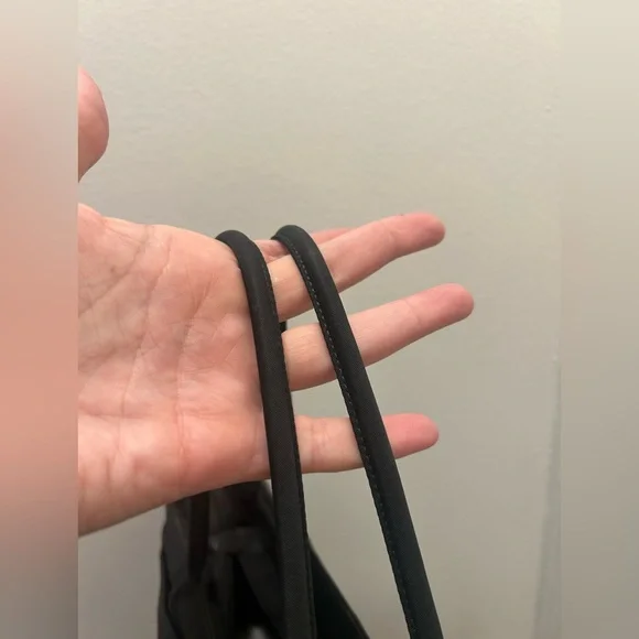 Prada Black Nylon Tote Bag with Logo Detail EUC - Picture 6 of 16